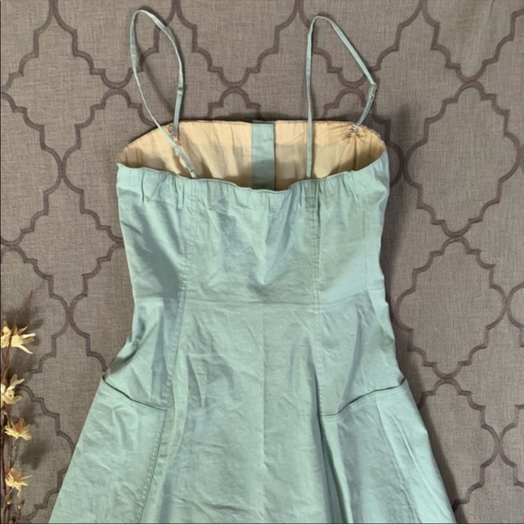 NWT-Theory Chic, Classic Beauty Wardrobe Staple! Sky Blue Button Front Day Dress - Picture 9 of 16